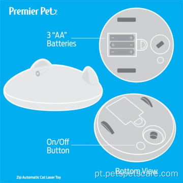 Brinquedo de gato interativo com movimentos a laser aleatoriamente